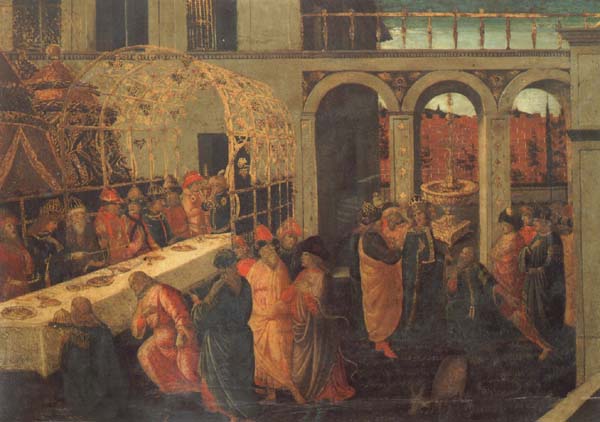 JACOPO del SELLAIO The Banquet of Ahasuerus